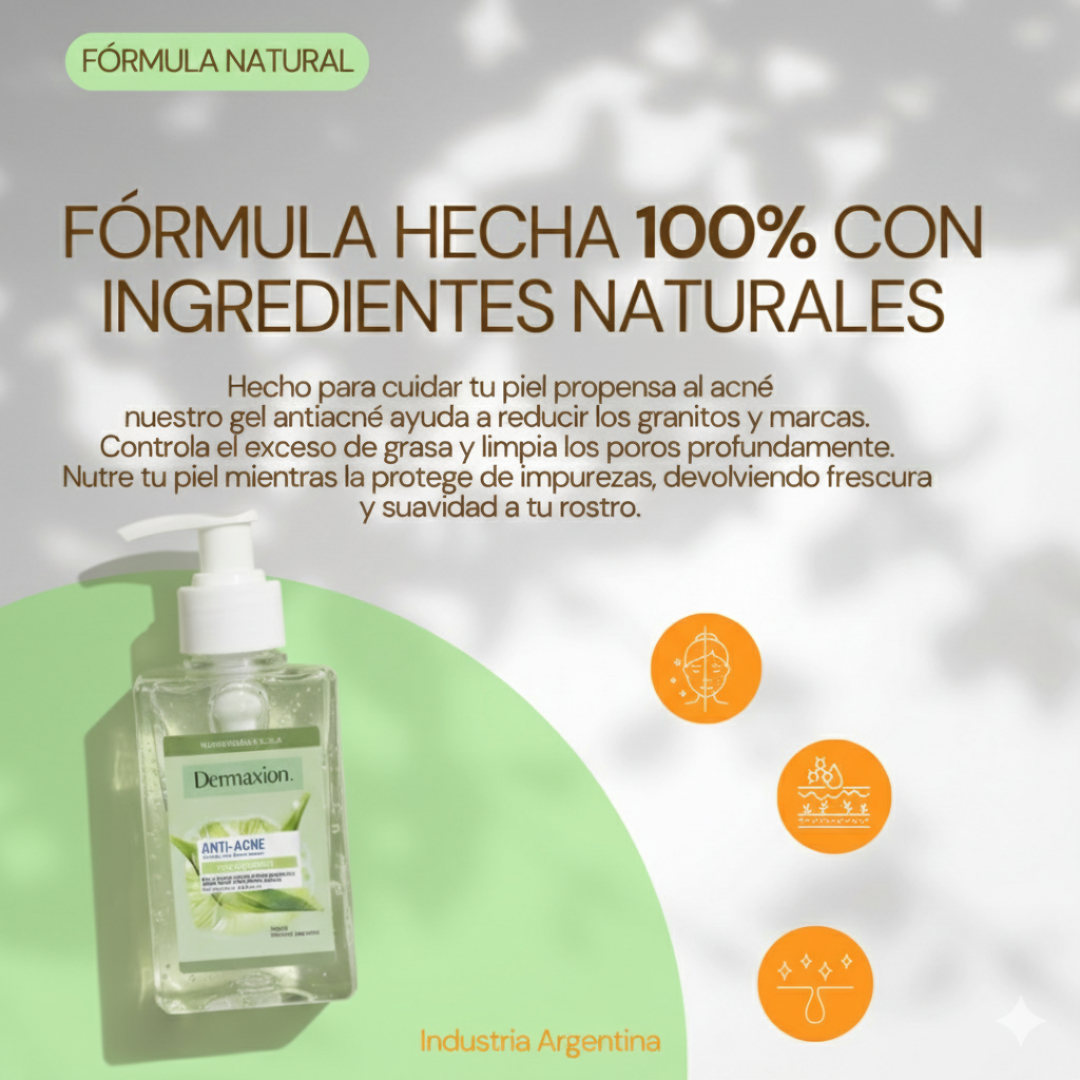 Gel exfoliante AntiAcné: DERMAXION (100ml)